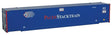 53' Singamas Corrugated Side Container - Ready to Run -- Pacer Stacktrain (blue, white, red)-1