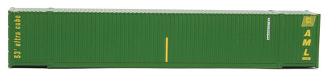 53' Singamas Corrugated-Side Container - Ready to Run -- Alaska Marine Lines (green, yellow)-2