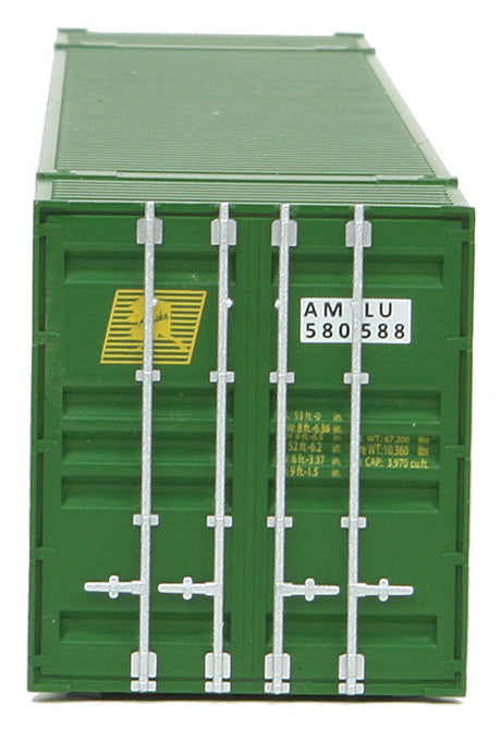 53' Singamas Corrugated-Side Container - Ready to Run -- Alaska Marine Lines (green, yellow)-3