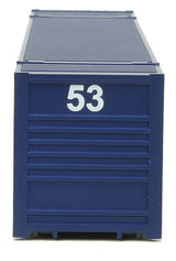 53' Singamas Corrugated-Side Container - Ready to Run -- American President Lines (blue, white, red; Lower Sill Stripes)-5