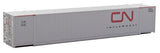 53' Singamas Corrugated-Side Container - Ready to Run -- Canadian National (gray, red; CN Intermodal Logo)-1