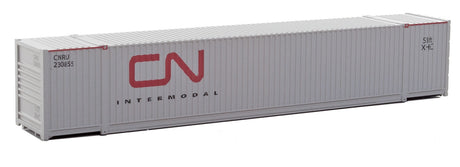 53' Singamas Corrugated-Side Container - Ready to Run -- Canadian National (gray, red; CN Intermodal Logo)-2