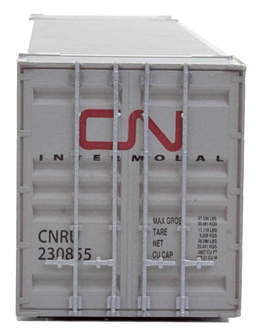 53' Singamas Corrugated-Side Container - Ready to Run -- Canadian National (gray, red; CN Intermodal Logo)-4