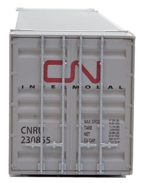 53' Singamas Corrugated-Side Container - Ready to Run -- Canadian National (gray, red; CN Intermodal Logo)-4