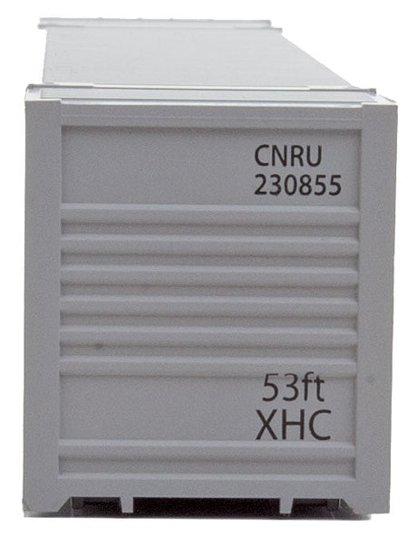 53' Singamas Corrugated-Side Container - Ready to Run -- Canadian National (gray, red; CN Intermodal Logo)-5
