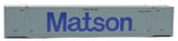 53' Singamas Corrugated-Side Container - Ready to Run -- Matson (gray, blue)-3