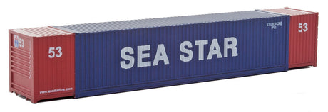 53' Singamas Corrugated-Side Container - Ready to Run -- Sea Star (blue, red, white)-2