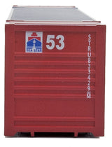 53' Singamas Corrugated-Side Container - Ready to Run -- Sea Star (blue, red, white)-5