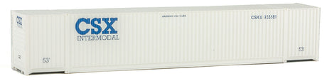 53' Singamas Corrugated-Side Container - Assembled -- CSX Transportation (white, blue)-2
