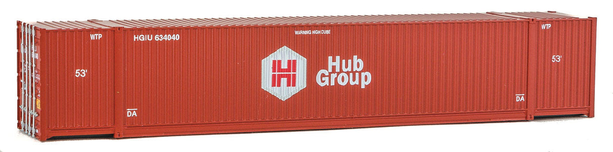 53' Singamas Corrugated-Side Container - Assembled -- Hub Group (red, white)-1