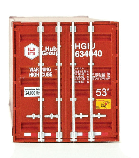 53' Singamas Corrugated-Side Container - Assembled -- Hub Group (red, white)-4