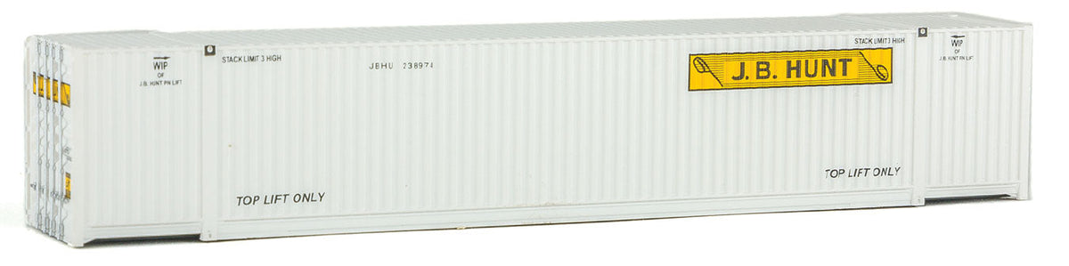 53' Singamas Corrugated-Side Container - Assembled -- J.B. Hunt (white, yellow, black)-1