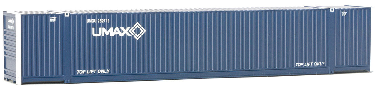 53' Singamas Corrugated-Side Container - Assembled -- UMAX (blue, white)-2