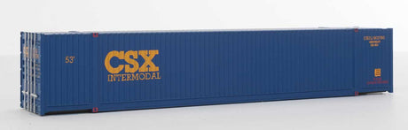 53' Singamas Corrugated-Side Container - Assembled -- CSX Intermodal (blue, yellow)-1
