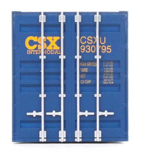 53' Singamas Corrugated-Side Container - Assembled -- CSX Intermodal (blue, yellow)-3