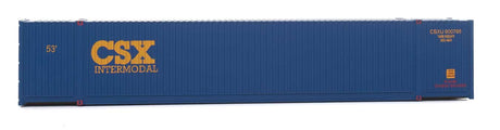 53' Singamas Corrugated-Side Container - Assembled -- CSX Intermodal (blue, yellow)-5