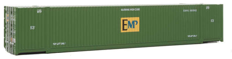 53' Singamas Corrugated-Side Container - Assembled -- EMP (green, blue, yellow)-1