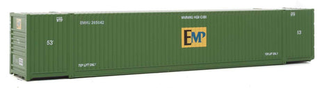 53' Singamas Corrugated-Side Container - Assembled -- EMP (green, blue, yellow)-2