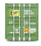 53' Singamas Corrugated-Side Container - Assembled -- EMP (green, blue, yellow)-3