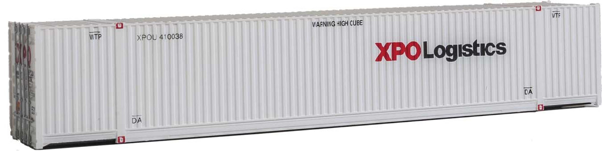 53' Singamas Corrugated-Side Container - Assembled -- XPO Logistics (white, black, red)-1