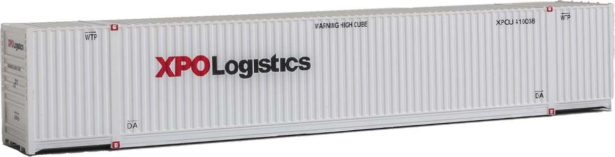 53' Singamas Corrugated-Side Container - Assembled -- XPO Logistics (white, black, red)-2