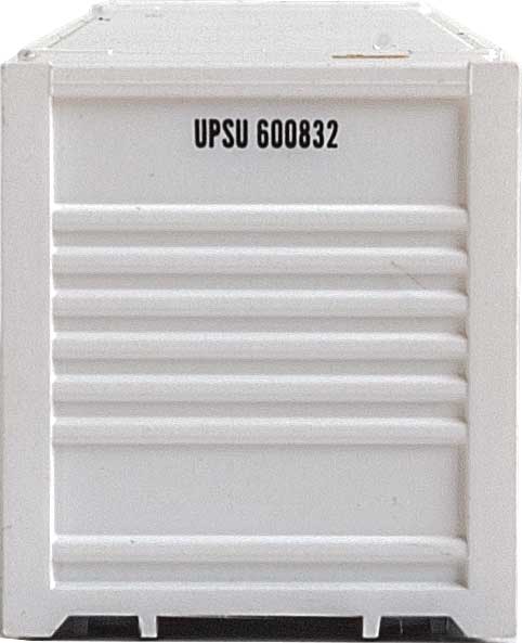53' Singamas Corrugated-Side Container - Assembled -- United Parcel Service (UPSU Reporting Mark; gray, black, yellow)-4