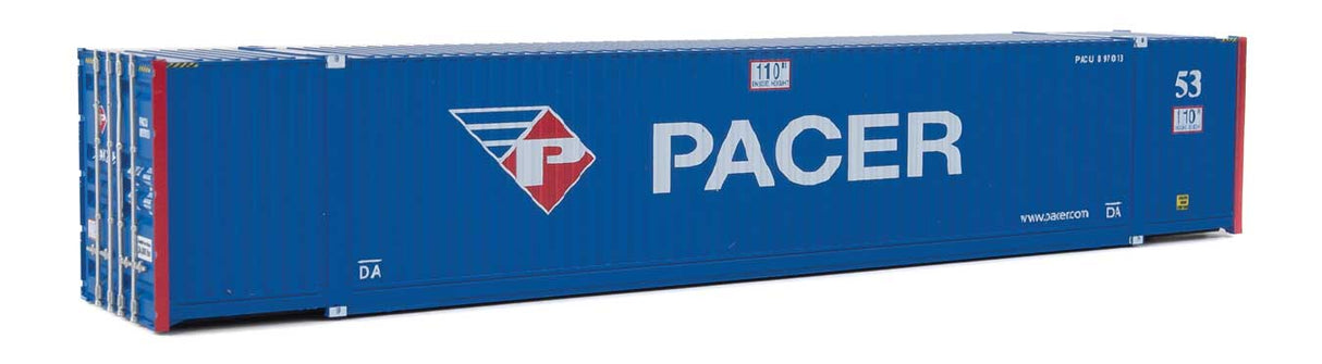 53' Singamas Corrugated-Side Container - Assembled -- Pacer (blue, white, red)-1