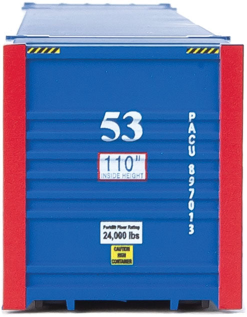53' Singamas Corrugated-Side Container - Assembled -- Pacer (blue, white, red)-5