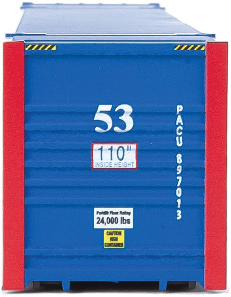 53' Singamas Corrugated-Side Container - Assembled -- Pacer (blue, white, red)-5