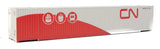 53' Singamas Corrugated-Side Container - Assembled -- Canadian National (gray, red; Three Modes, Noodle Logo)-2