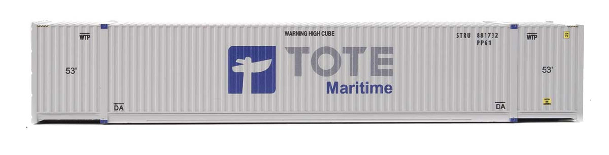 53' Singamas Corrugated-Side Container - Assembled -- Tote (white, blue, gray)-3