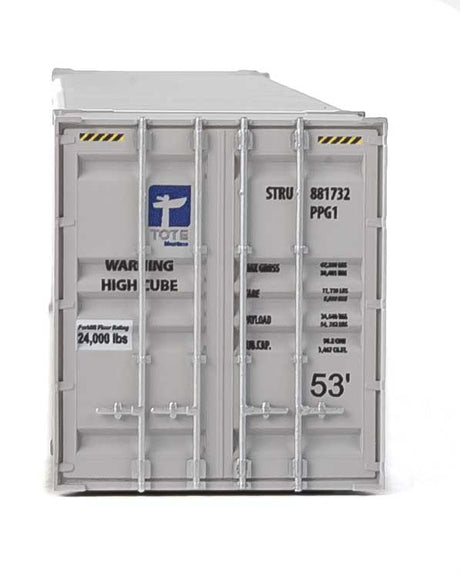53' Singamas Corrugated-Side Container - Assembled -- Tote (white, blue, gray)-4