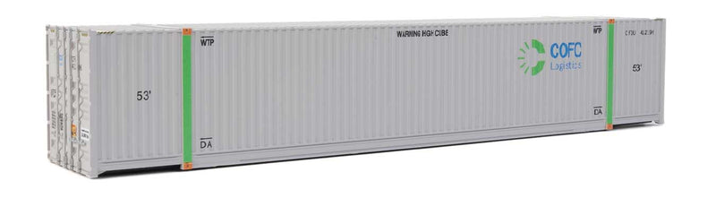 53' Singamas Corrugated-Side Container - Assembled -- COFC (gray, green)-1