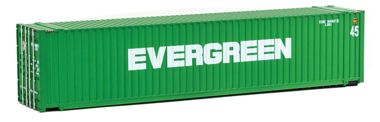 45' CIMC Container - Assembled -- Evergreen (green, white)-1