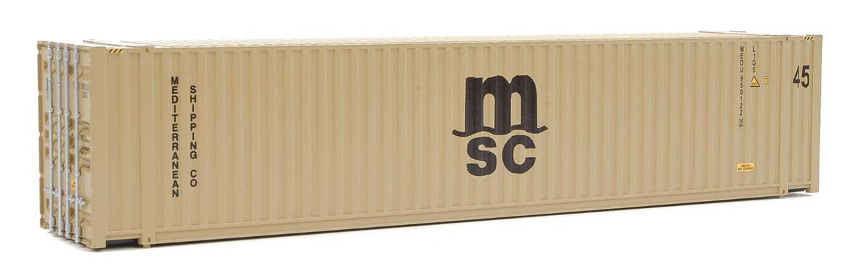 45' CIMC Container - Assembled -- Mediterranean Shipping Co. (beige, black)-1