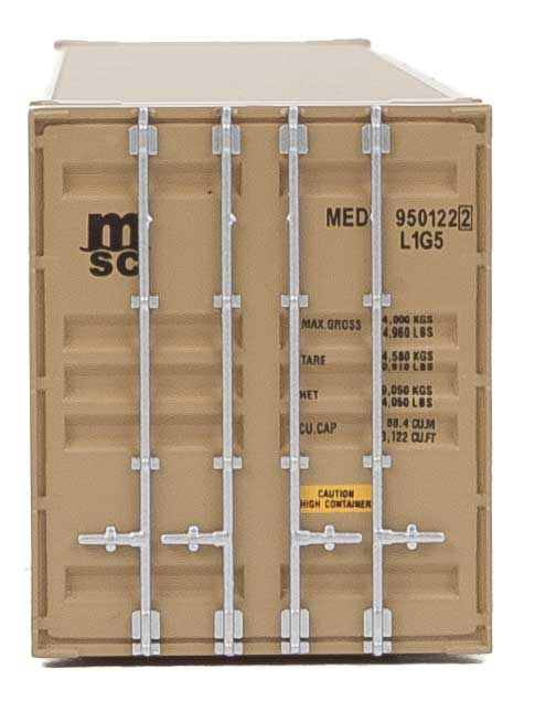 45' CIMC Container - Assembled -- Mediterranean Shipping Co. (beige, black)-3