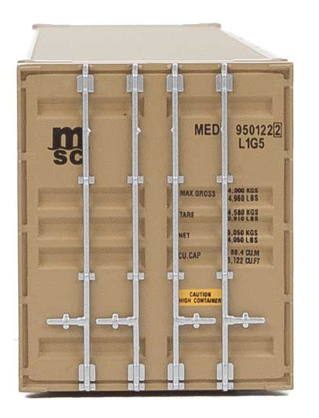 45' CIMC Container - Assembled -- Mediterranean Shipping Co. (beige, black)-3