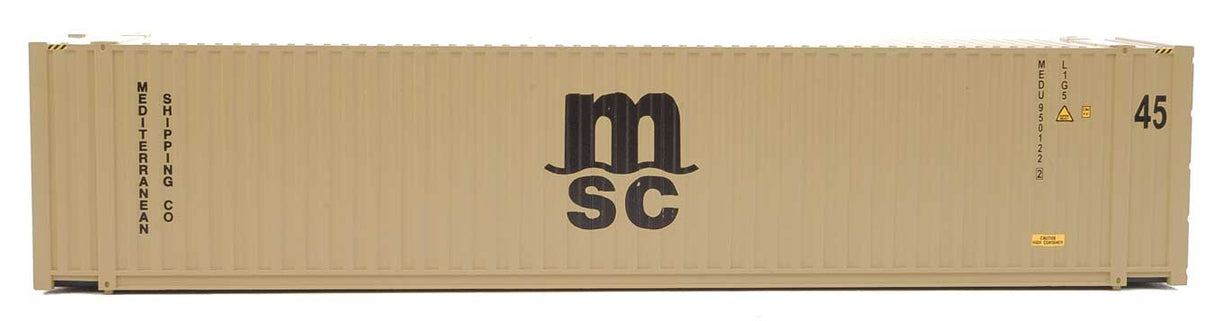 45' CIMC Container - Assembled -- Mediterranean Shipping Co. (beige, black)-5