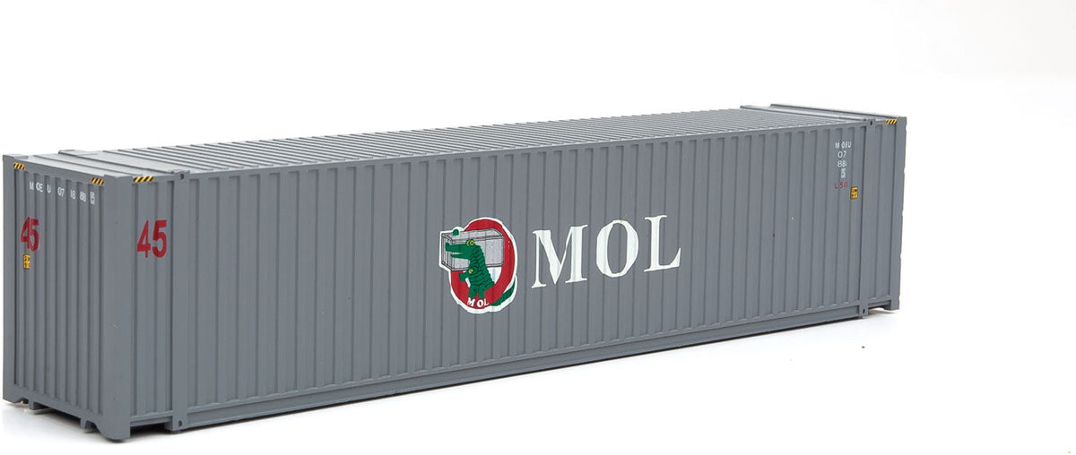 45' CIMC Container - Assembled -- Mitsui OSK (gray, white, red, green, Alligator Logo)-2