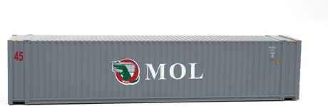 45' CIMC Container - Assembled -- Mitsui OSK (gray, white, red, green, Alligator Logo)-5