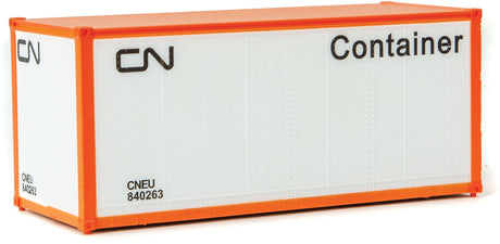 20' Smooth-Side Container - Ready to Run -- Canadian National (white, black; Noodle Logo)-2