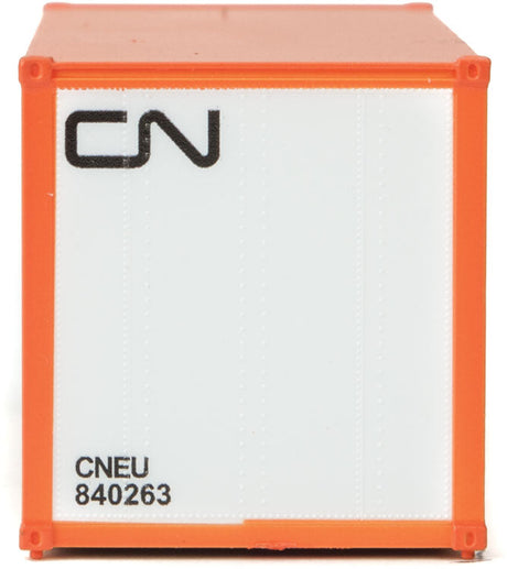 20' Smooth-Side Container - Ready to Run -- Canadian National (white, black; Noodle Logo)-4