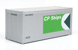 20' Smooth-Side Container - Ready to Run -- CP Ships (white, green)-2