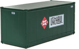 20' Smooth-Side Container with Right Side Door 2-Pack - Ready to Run -- Railway Express Agency #260095, 260097 (green, red; Unit Haul Logo)-5