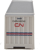 48' Ribbed Side Container - Assembled -- Canadian National (Laser Scheme; white, blue, red)-4