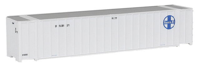 48' Ribbed Side Container - Assembled -- Santa Fe (white, blue)-1