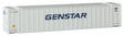 48' Ribbed Side Container - Assembled -- Genstar (white, blue)-1