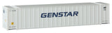 48' Ribbed Side Container - Assembled -- Genstar (white, blue)-1