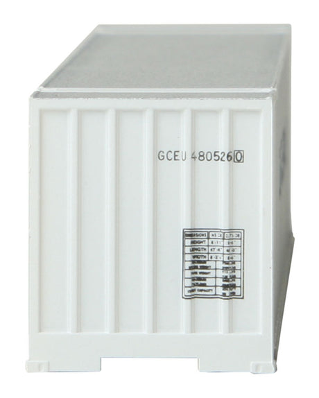 48' Ribbed Side Container - Assembled -- Genstar (white, blue)-4