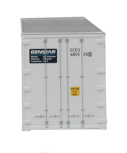 48' Ribbed Side Container - Assembled -- Genstar (white, blue)-5